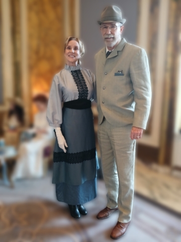 At the Fairmont Hotel as background for Inauguration shoot